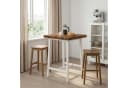 vidaXL Tischplatte Massivholz Live Edge Beige Modern Bild 1