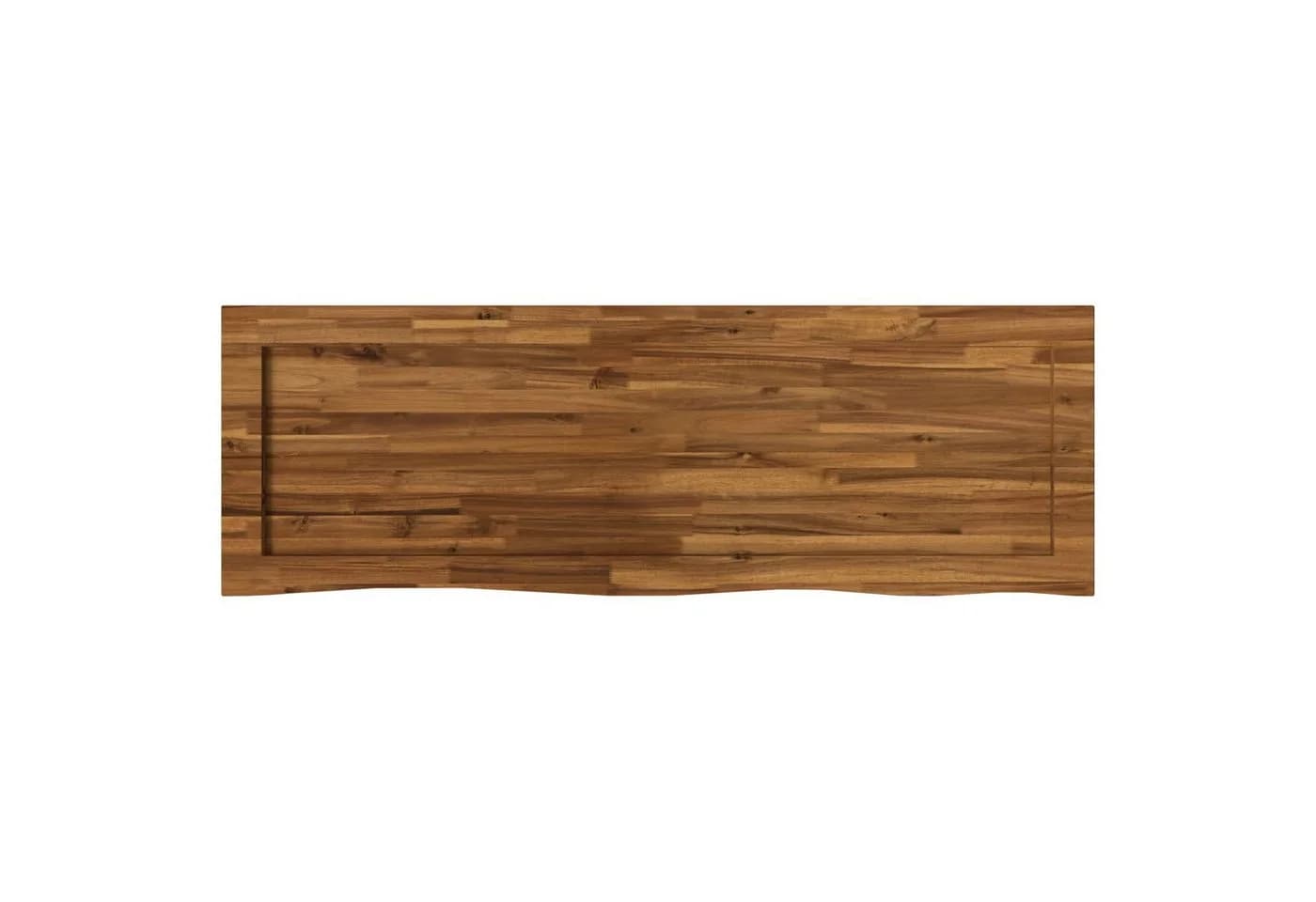 vidaXL Tischplatte Massivholz Live Edge 160x50x3 cm Beige - Bild 5