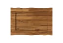 vidaXL Tischplatte Massivholz Natur Live Edge 50x40x3 cm Bild 5