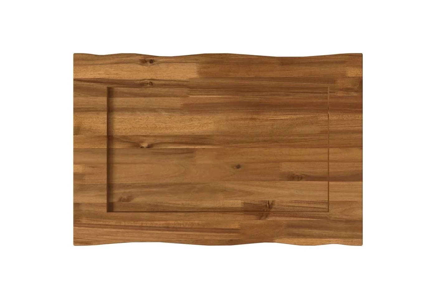 vidaXL Tischplatte Massivholz Natur Live Edge 50x40x3 cm - Bild 5