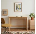 vidaXL Schreibtisch Braun Massivholz Kiefer Modern Bild 1