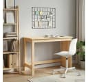 vidaXL Schreibtisch Braun Massivholz Kiefer Modern Bild 3