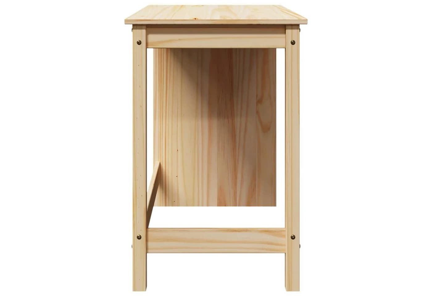vidaXL Schreibtisch Braun Massivholz Kiefer Modern - Bild 5