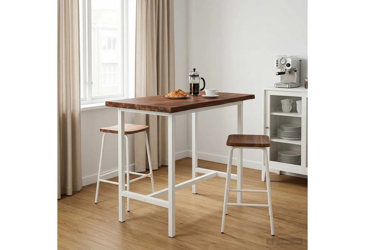 vidaXL Tischplatte Massivholz Live Edge Dunkelbraun