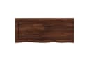 vidaXL Tischplatte Massivholz Live Edge Dunkelbraun Bild 5