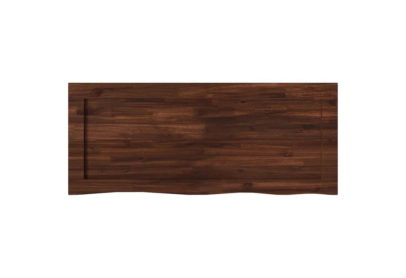 vidaXL Tischplatte Massivholz Live Edge Dunkelbraun - Bild 5