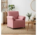 vidaXL 1-Sitzer Sofa Rosa Samt Modern Bild 1