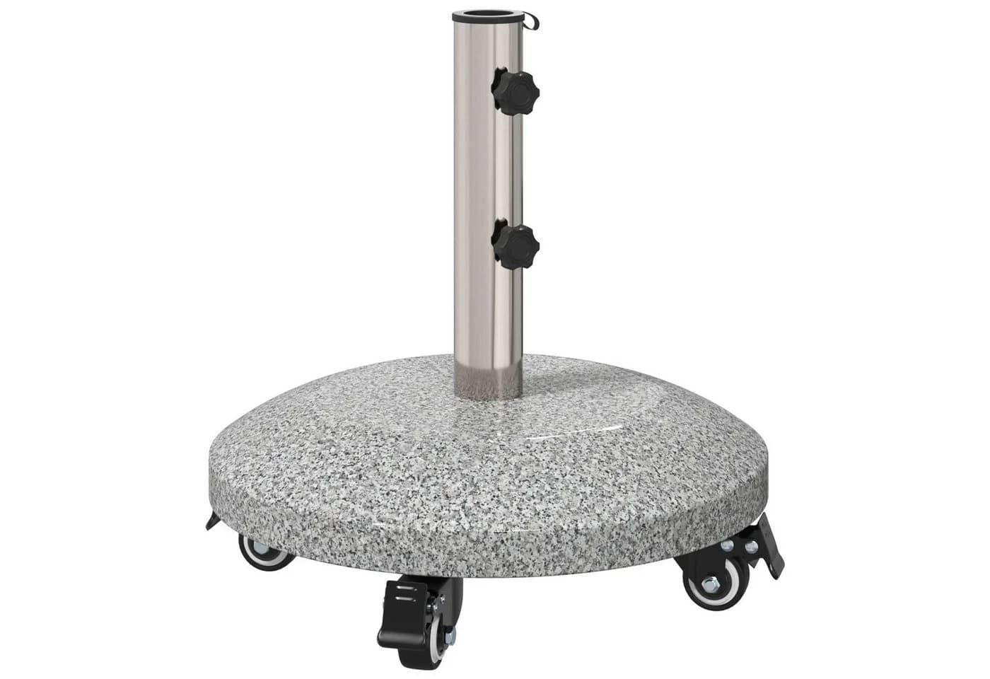 vidaXL Schirmhalter Granit mit Rollen Grau 27,2 kg - Bild 2