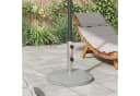 vidaXL Schirmhalter Parasol Fußrohr Edelstahl Bild 1