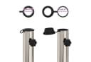 vidaXL Schirmhalter Parasol Fußrohr Edelstahl Bild 5