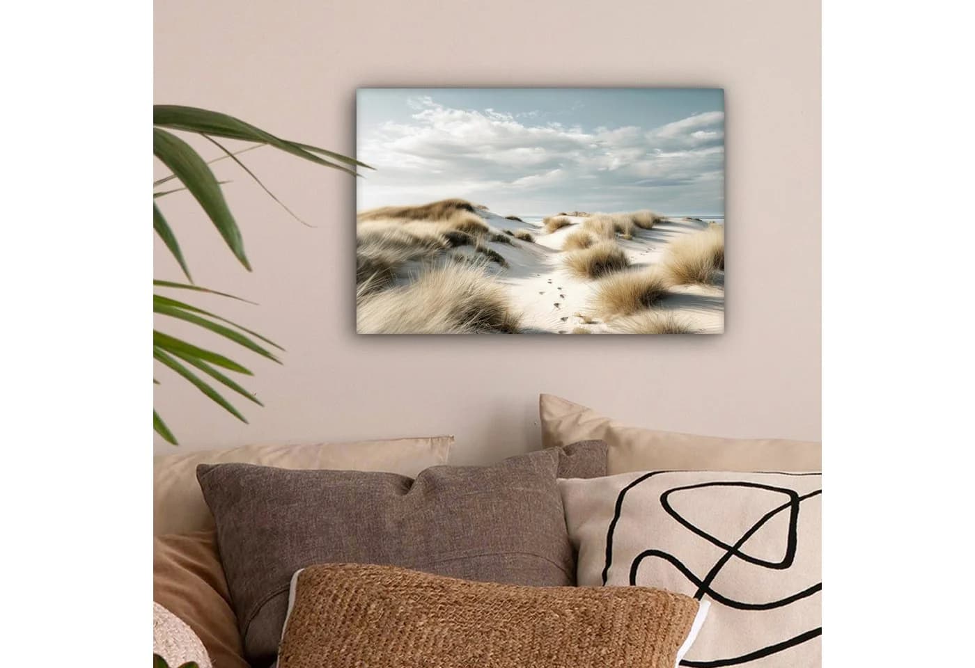 OneMillionCanvasses® Leinwandbild Dünen Naturmotiv Wanddekoration