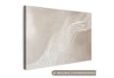 OneMillionCanvasses® Leinwandbild Wellenlinien Sandfarben Modern Bild 2