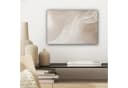 OneMillionCanvasses® Leinwandbild Wellenlinien Sandfarben Modern Bild 4