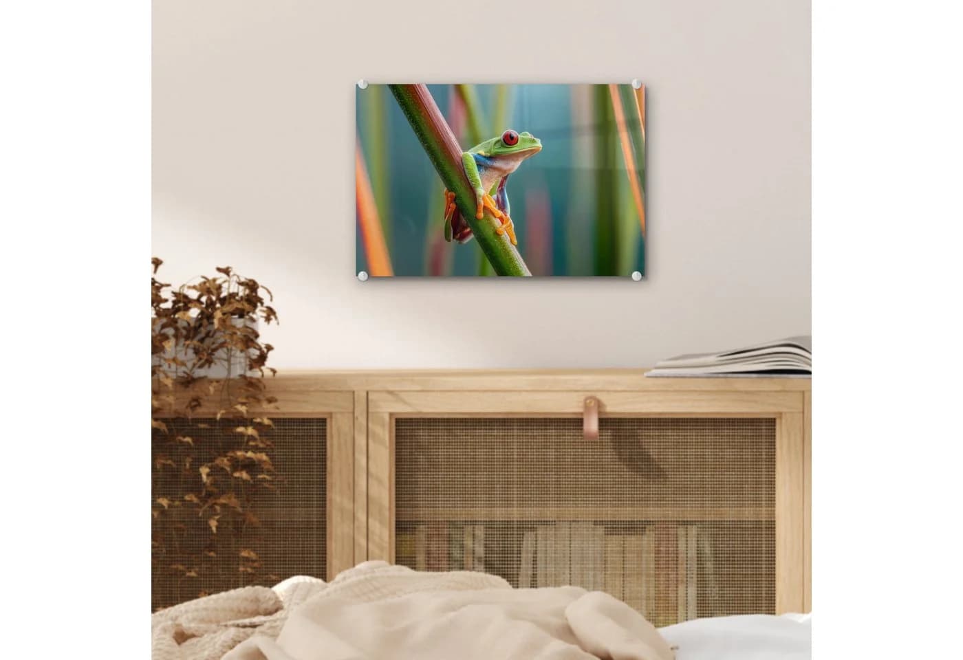 MuchoWow Acrylglasbild Bunter Frosch Modern - Bild 5
