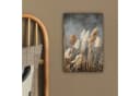 OneMillionCanvasses® Leinwandbild Getrocknete Feldblumen Grau Beton Bild 4
