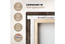 OneMillionCanvasses® Leinwandbild Brauner Marmor 20x20 cm Bild 3