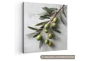 OneMillionCanvasses® Leinwandbild Olivenzweig - Beton - Mediterran, Fotodruck 20x20 cm Bild 2