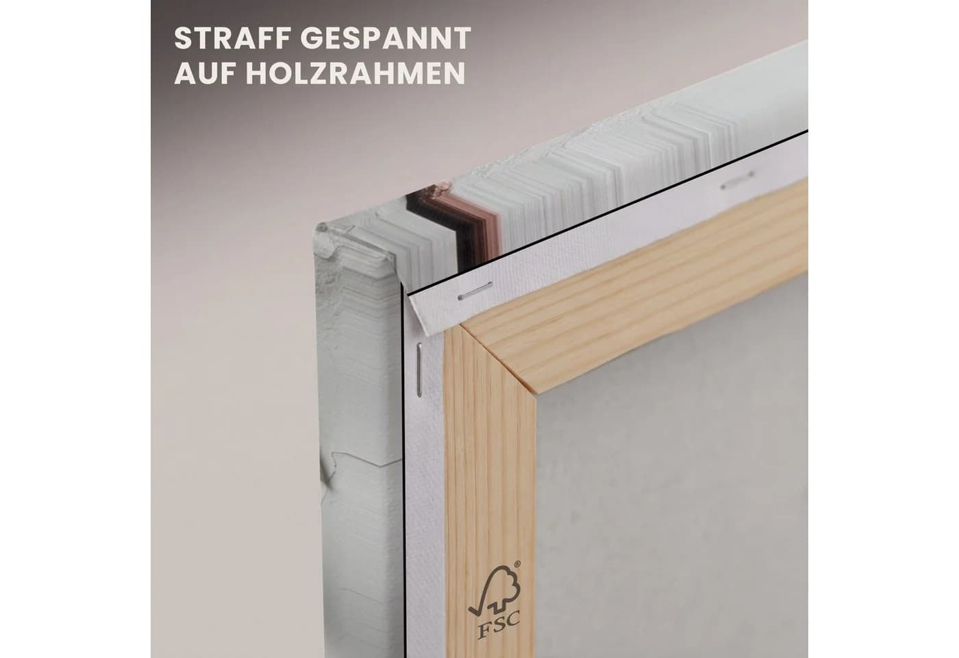 OneMillionCanvasses® Leinwandbild Olivenzweig - Beton - Mediterran, Fotodruck 20x20 cm - Bild 5