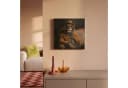 OneMillionCanvasses® Leinwandbild Löwe Brille Bank Hut Fotodruck Wandbild Deko Bild 1