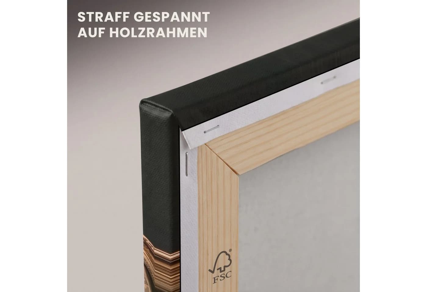 OneMillionCanvasses® Leinwandbild Löwe Brille Bank Hut Fotodruck Wandbild Deko - Bild 5