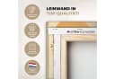 OneMillionCanvasses® Leinwandbild Frau Blumen Beige Wanddekoration Bild 3