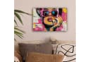 OneMillionCanvasses® Leinwandbild Abstraktes Porträt Frau Rosa Bild 1