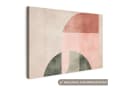 OneMillionCanvasses® Leinwandbild Abstrakt Rosa Beige Bild 2
