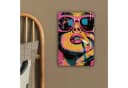 OneMillionCanvasses® Leinwandbild Abstraktes Porträt Frau Rosa Sonnenbrille Bild 4
