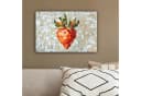 OneMillionCanvasses® Leinwandbild Erdbeere Mosaik Rot 30x20 cm Bild 4