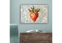 OneMillionCanvasses® Leinwandbild Erdbeere Mosaik Rot 30x20 cm Bild 5