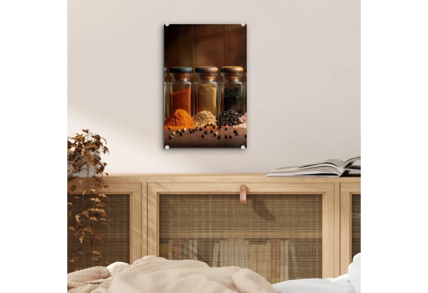 MuchoWow Acrylglasbild Kräuter & Gewürze Modern Bunt - Bild 5