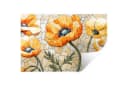 MuchoWow Wandsticker Mohnblumen Orange Mosaik Selbstklebend Bild 2