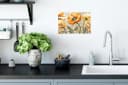 MuchoWow Wandsticker Mohnblumen Orange Mosaik Selbstklebend Bild 3