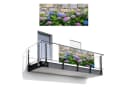 MuchoWow Balkonsichtschutz Hortensie PVC mit Metallösen Bild 2