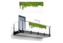 MuchoWow Balkonsichtschutz Efeu Grün/Weiß PVC Bild 2