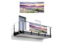 MuchoWow Balkonsichtschutz Blumen Design PVC Windschutz Bild 2