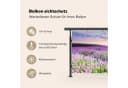 MuchoWow Balkonsichtschutz Blumen Design PVC Windschutz Bild 3
