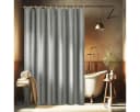 Kraftverdia Duschvorhang Leinen-Look Grau 180x200cm Wasserdicht Bild 2