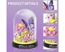 Kraftverdia Mini Kunstblumen-Bouquet im Glas – Botanical Flowers Deko Bild 4