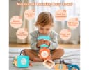 Kraftverdia Montessori Busy Board 8-in-1 Sensorik Spielzeug Bunt Bild 5
