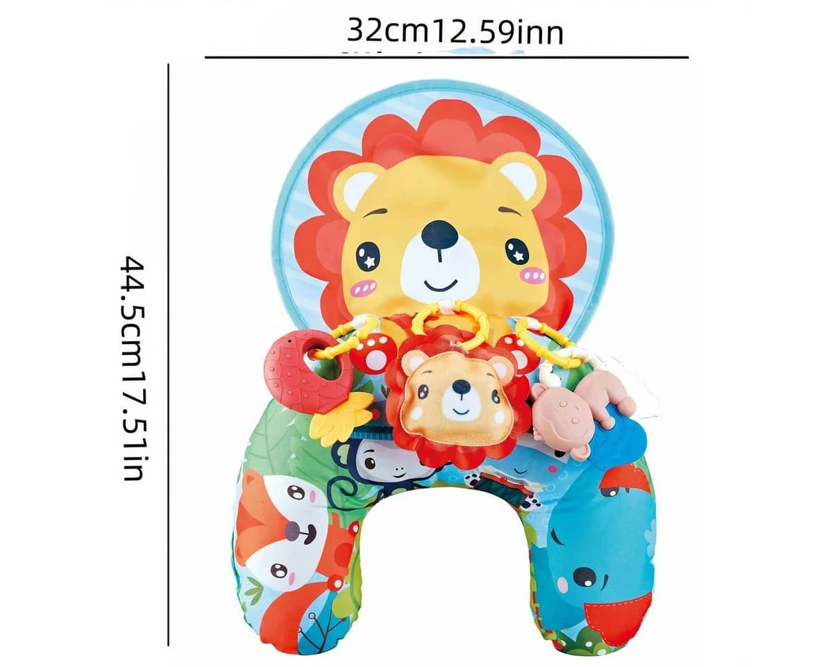 Kraftverdia U-Babykissen Gelb mit Rassel für Tummy Time - Bild 3