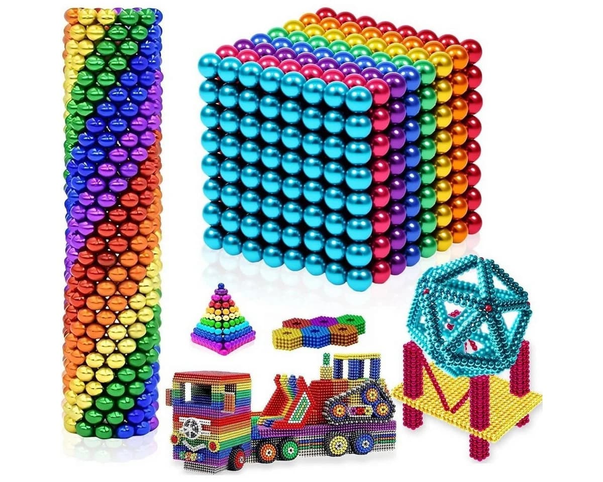 Kraftverdia 3D Magnetspielbausteine 216-tlg. Lernspielzeug - Bild 2