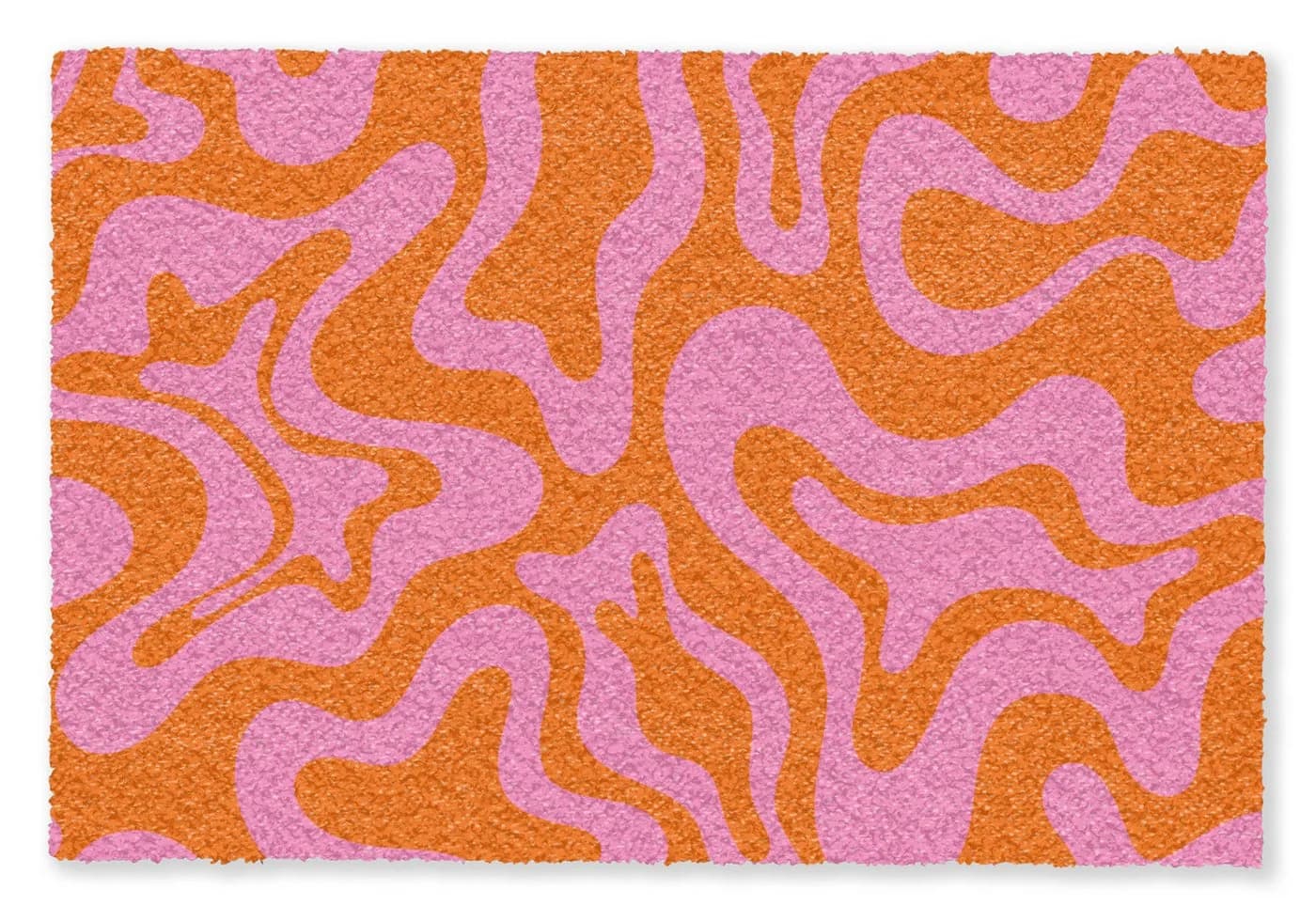 MuchoWow Fußmatte Rosa Orange Abstrakt Modern - Bild 2