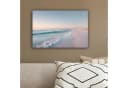 OneMillionCanvasses® Leinwandbild Küstenlinie Pastell Blau/Rosa 30x20 cm Bild 4