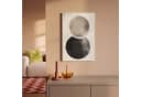 OneMillionCanvasses® Leinwandbild Abstrakt Beige Schwarz Kreise Bild 1