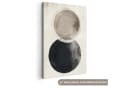 OneMillionCanvasses® Leinwandbild Abstrakt Beige Schwarz Kreise Bild 2