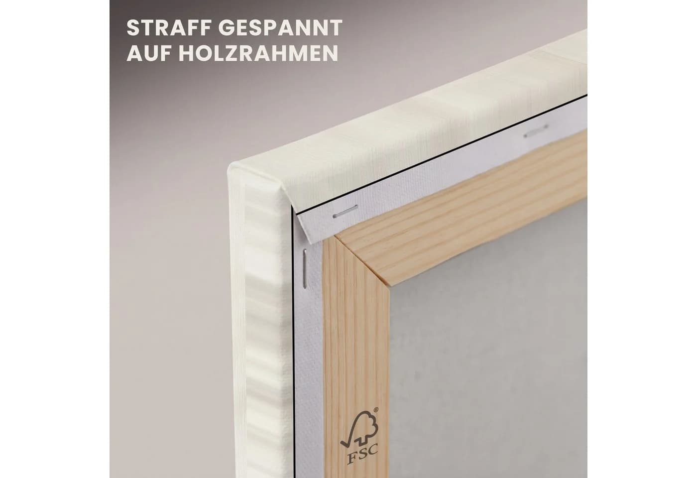 OneMillionCanvasses® Leinwandbild Abstrakt Beige Schwarz Kreise - Bild 5