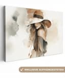 OneMillionCanvasses® Leinwandbild Mysteriös - Frau - Sepia, Fotodruck 30x20 cm Bild 2