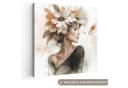 OneMillionCanvasses® Leinwandbild Blüte - Porträt - Gesicht Fotodruck 20x20 cm Bild 2