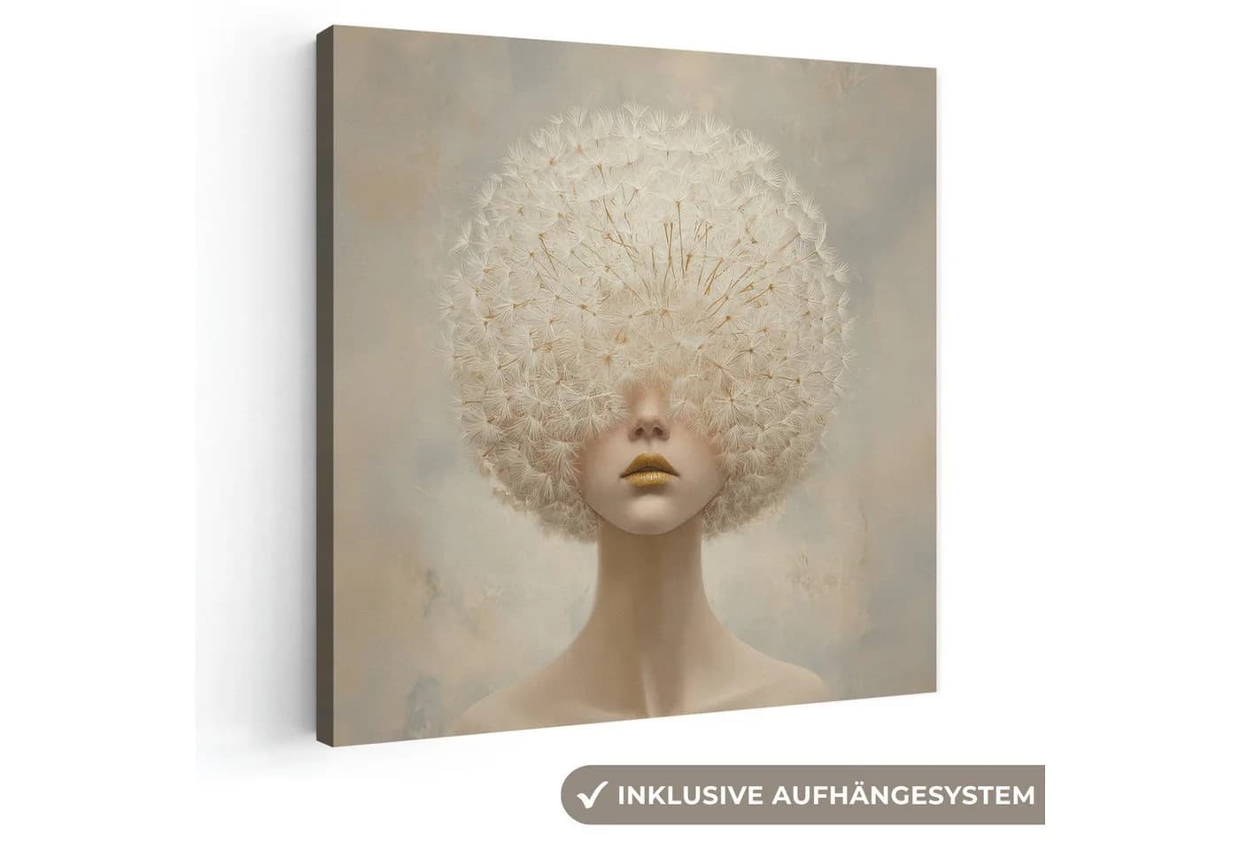 OneMillionCanvasses® Leinwandbild Dreamy Beige Löwenzahnsamen - Bild 2